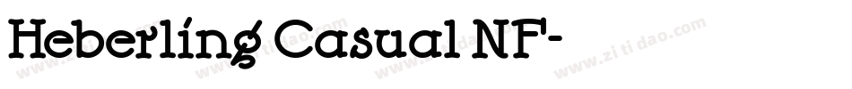 Heberling Casual NF字体转换
